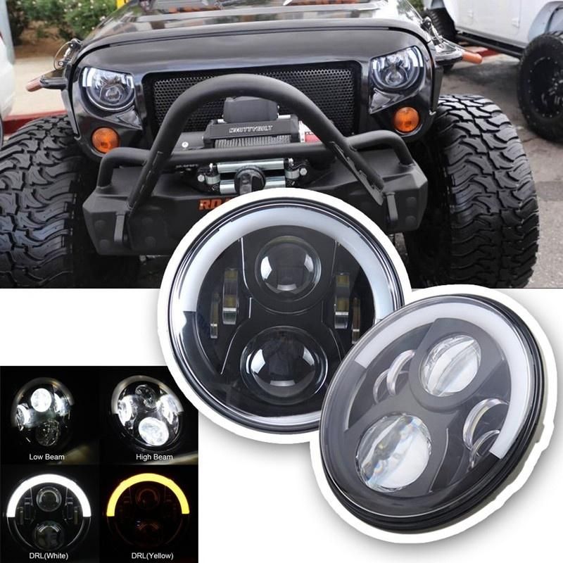 7 Inch 45W Round CREE Offroad LED Headlights with DRL