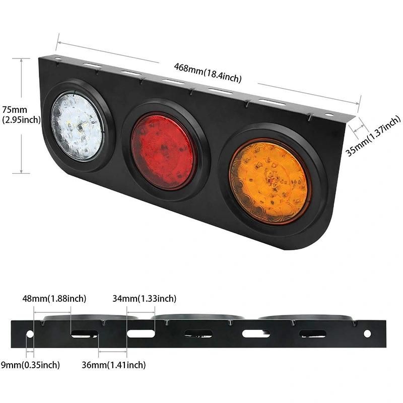 Tail/Stop/Turn Signal Reflector Lamp for Truck/Trailer/Bus Lt-112