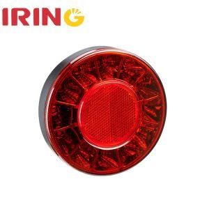 Waterproof LED Round Stop/Tail Rear Fog Lights for Bus Trailer with Reflector (LTL1143RF)