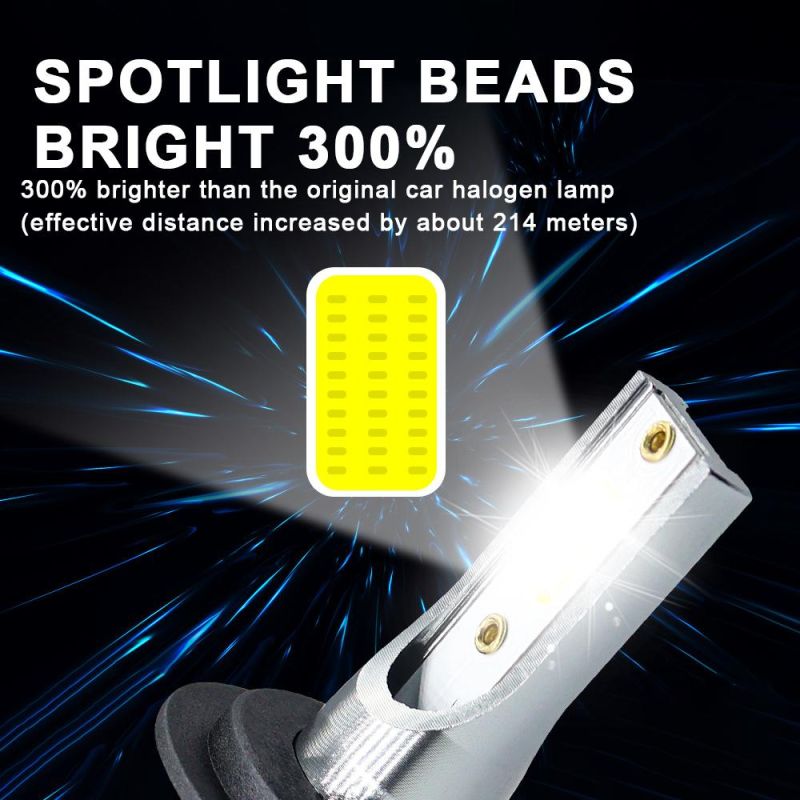 Super Bright High Power V6 LED Car Headlight 60W 10000lm H4 9005 9006 LED Car Headlight for General Models