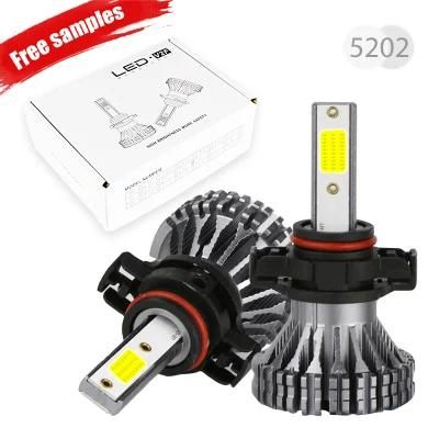 V2f 5202 20W Canbus Error Free 9005 Hb3 9006 Hb4 Car LED Light H7 H11 LED Bulb Cheap LED Headlight Kits 6000K