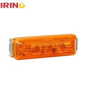 10-30V LED Amber Side Marker Turn Signal Light for Truck Trailer with SAE/DOT