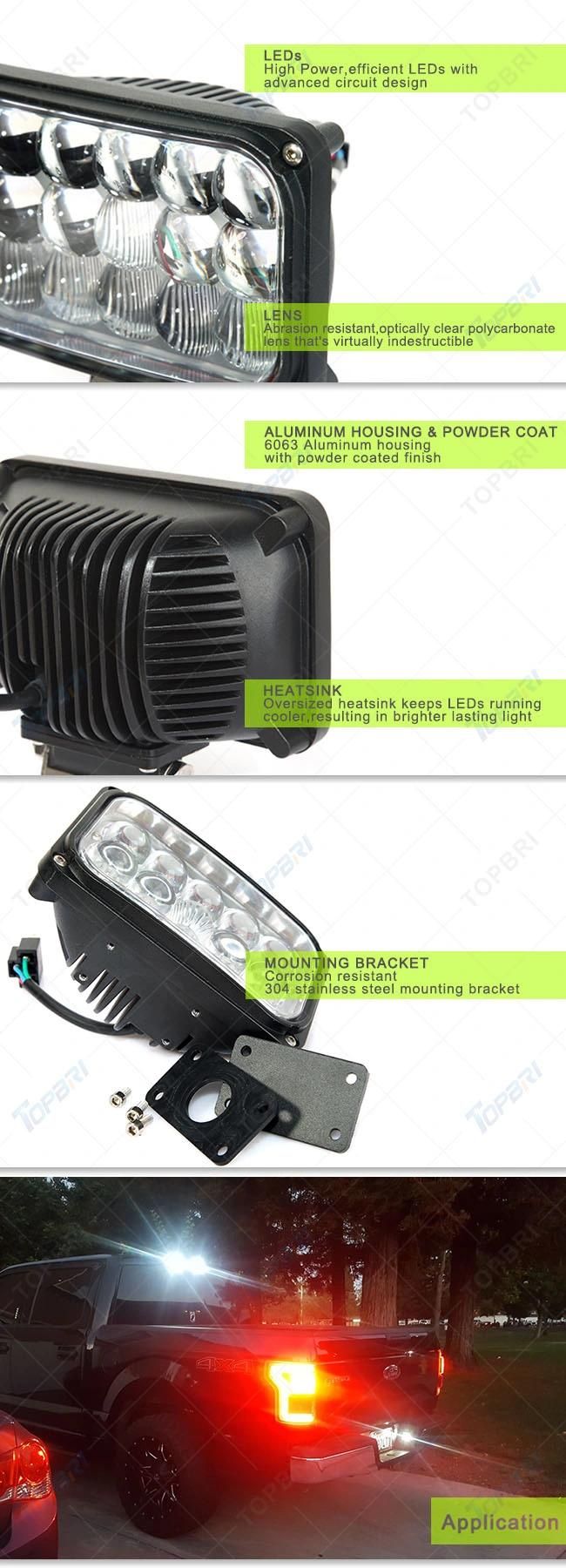 4X6 Rectangle LED Work Light Auto Truck Trailer Head Light