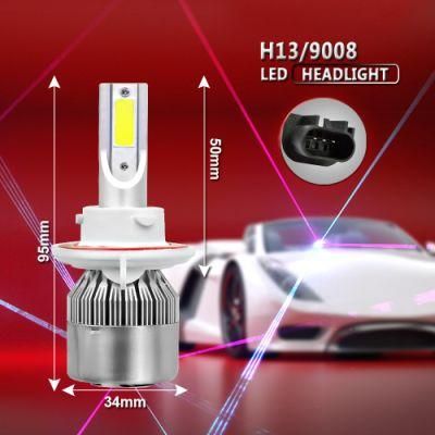 H13 Bulb 2PC H1 H7 H11 H4 COB Headlight H3 H8 Hb1 Hb3 Hb4 Hb5 2X55W H27 Car Head Lamp 6000K C6 Fog Light