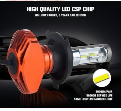 S1r Auto Lamps H1 H4 H7 LED Headlight 6500K 8000K 3000K 4300K Head Lamp