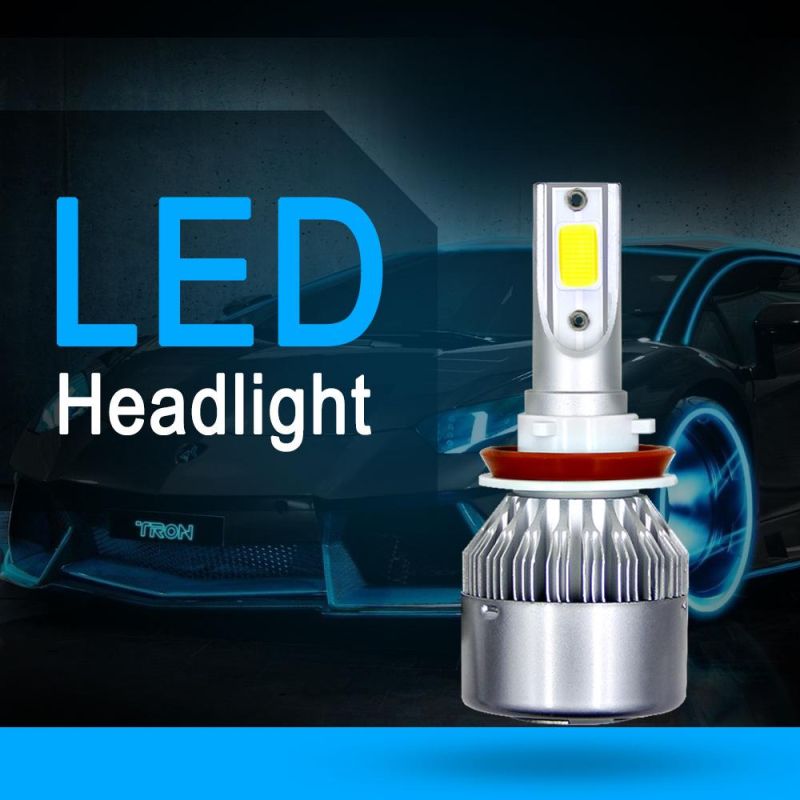 Wholesale Cheap C6 Auto H8 H9 H11 Car LED Headlight Fan 12V 24V 72W 8000lm