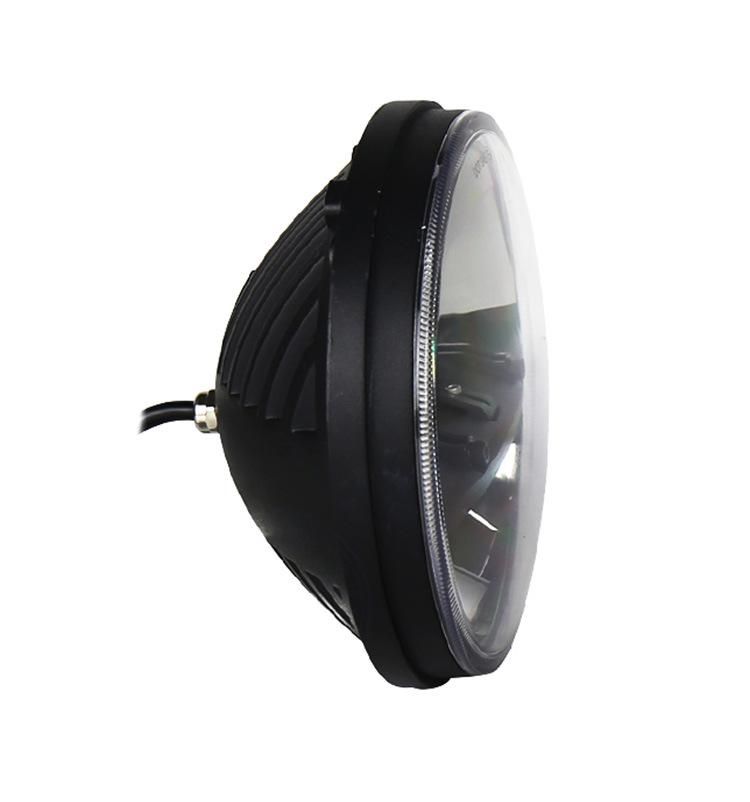 High/Low Beam Jk Headlamp for Jeep Wrangler Jk Tj Motorcycle Black 7" Inch Round 30W LED Headlights
