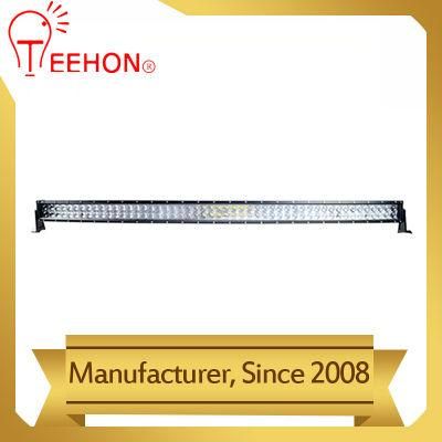 300W 4D Lens Double Row LED Offroad Curved Light Bar