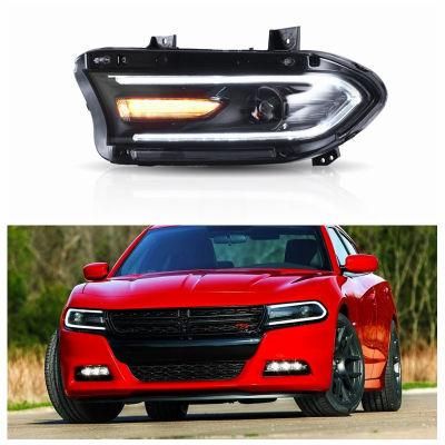Car LED Lights for Charger LED Headlight 2015-up with LED DRL &amp; Flashing Turn Signal Xenon Project