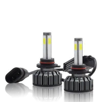 N4s 72W 4faces COB Chips 7200lm 6500K LED Headlight