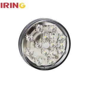 24V Waterproof LED Round Stop Tail Indicator Auto Bus Lights for Truck with E4