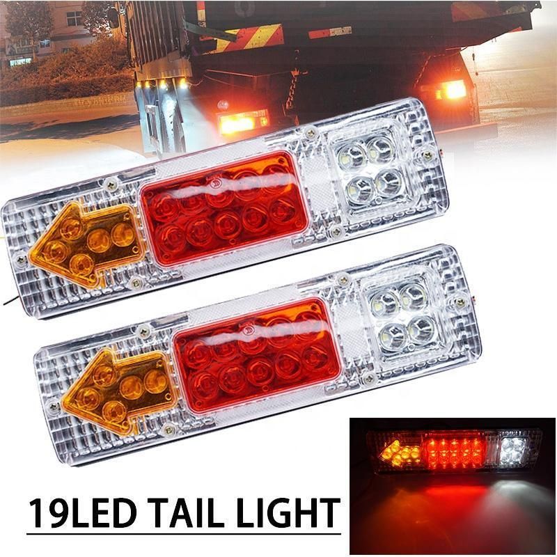 Bonsen Car Trucks Trailer Rear Tail Light LED 12V Trailers Van Lamp Reversing Stop Turn Light Indicator Lamp 12V
