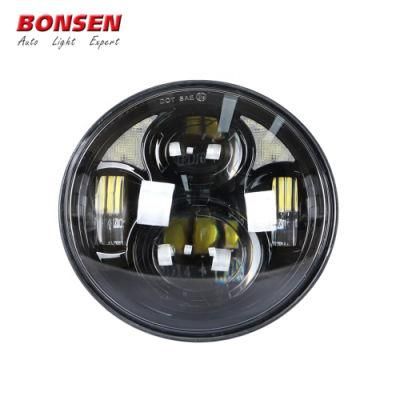 Brightest Auto Round LED Headlamp Sealed Beam Truck Headlight 5inch 6 Inch 7 Inch DRL Car LED Headlight