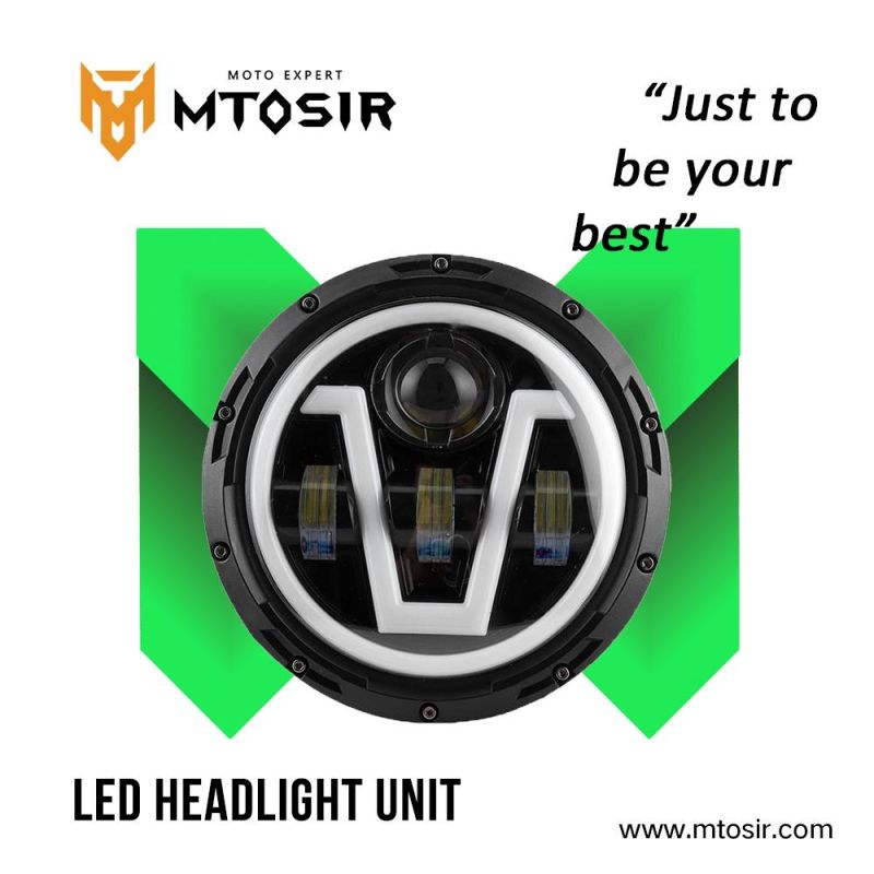 Mtosir 7 " Round High Beam Lower Beam DRL for Jeep Wrangler LED Headlight