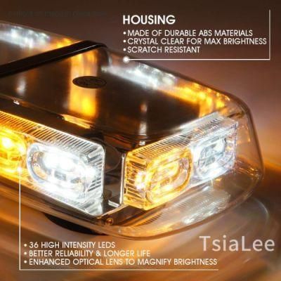 17 Flashing Mode Mini Bar Strobe Lights Law Enforcement Emergency Hazard Warning Light