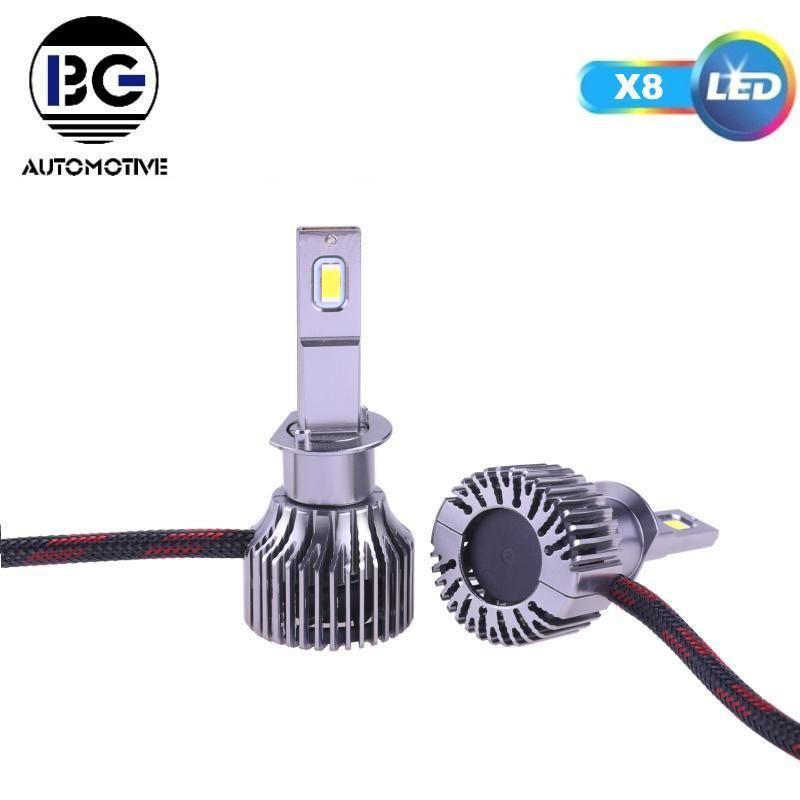 Customize 8000lumen 100W Fan 6000K 3000K H4 LED Car Light Bulb H3 H11 9005 9006 880 H7 LED H7 H4 LED Headlight