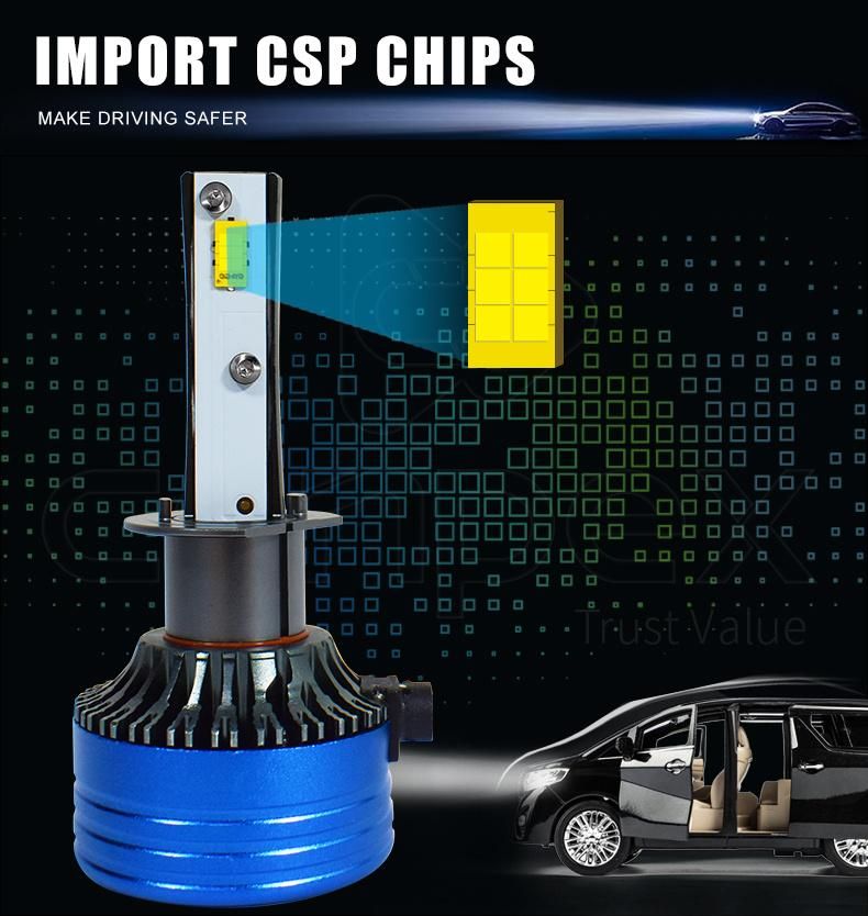 Guangzhou Light Factory Price N9 Automotive Lighting Car LED Headlight Bulbs H1 for All Car Auto Customized