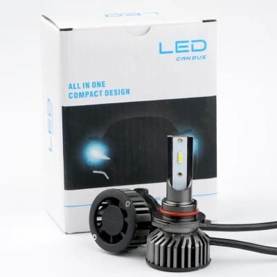 Minif2 Car LED Headlight Bulb F03 15000lm 70W White Beam H4 H11 H8 9005 9006 Auto LED Headlights H7
