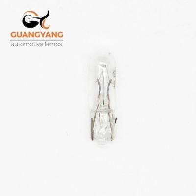 Factory T5 W1.2W 12V 1.2W Clear Car Light Auto Instrument Bulb