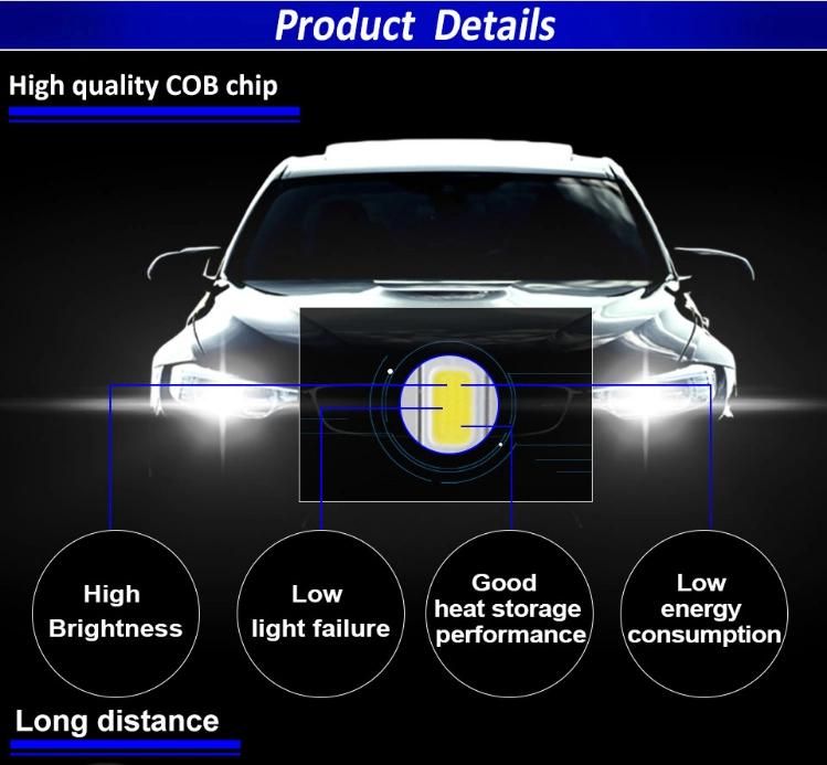S2 2X LED Bulbs Car Headlights H7 H4 H1 H8 H11 Hb3 9005 Hb4 9006