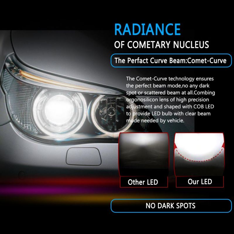 Wholesale C6 Car Light Cheap 9003 Hb2 H4 LED Headlight Bulb Two Sides 72W 8000lm