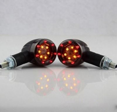 Motorcycle Turn Signal Light Refitting LED Two Color Running Water Indicator Signal Turn Signal with Daytime Running Light