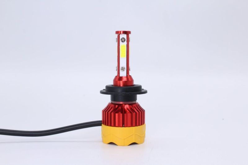 New Arrival High Quality 1 Pair K7 LED Headlight H4 H7 9005 9006 Auto Lamps 9V-32V 4 Sides COB Auto Lights