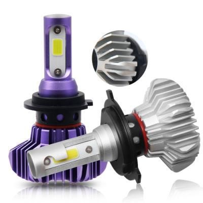 IP68 Super Bright Headlamp 60W 12000 Lumen Headlight Bulbs COB Fanless S9 H11 9005 9006 H7 H4 Auto LED Car Light
