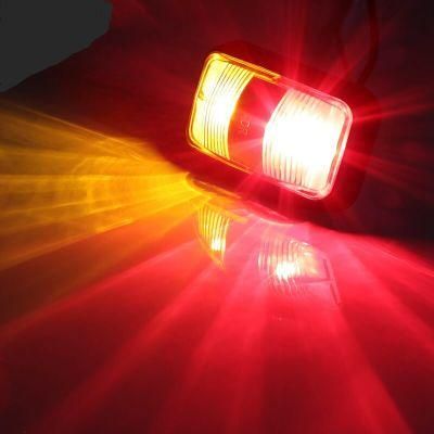 Amber Red 12V/24V LED Side Marker Warning Light Truck Car Light