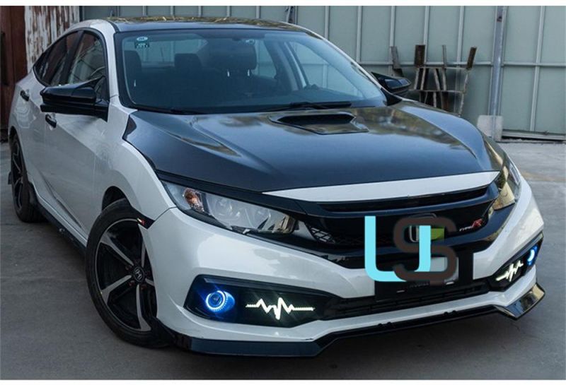 for Honda Civic 2016-2018 OEM DRL Fog Driving Lamps Front Bumper Auto Brake Reverse Turn Signal Daytime Running Light