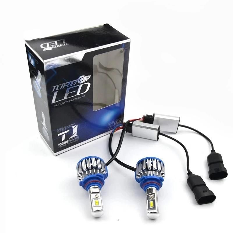 T1 Cheap Factory Wholesale High Power Import Chip High Low Beam 12000lm H1 H3 H11 H7 H4 Car LED Headlight