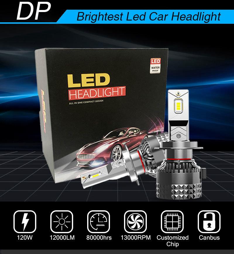 High Power 130W 26000lm 12V V18 Car LED Headlight Bulb H11 H7 H4 LED Car Lights