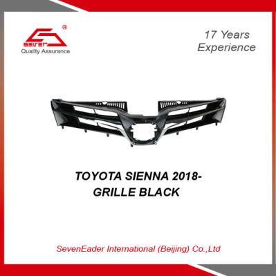 High Quality Auto Car Spare Parts Grille Black for Toyota Sienna 2018-
