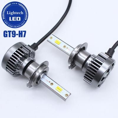 Auto Spare Parts Car Gt9 3 Color LED Headlight 40W 8000lm 4300K 3000K 6000K H1 9005 H11 Light in Car