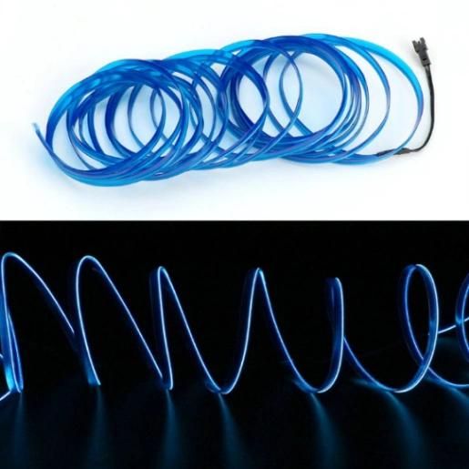 Forauto 5 Meters Car Interior Lighting Auto LED Strip EL Wire Rope Auto Atmosphere Decorative Lamp Flexible Neon Light DIY