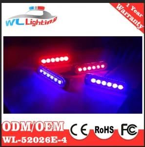 4X6 Blue Red LED Police Car Grill Lights