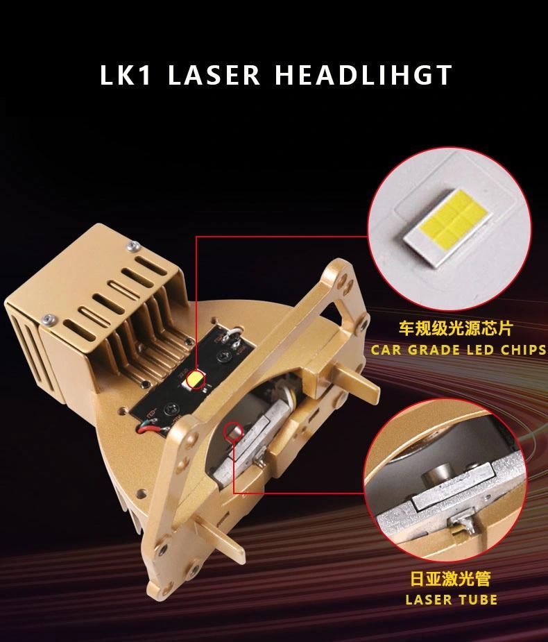 Sanvi Lk1 3 Inch 12V 69W 5500K Car Auto Bi LED Laser Projector Glass Lens Headlight Universal Car Retrofit Kits Laser Headlamp Motorcycle Lights Supplier