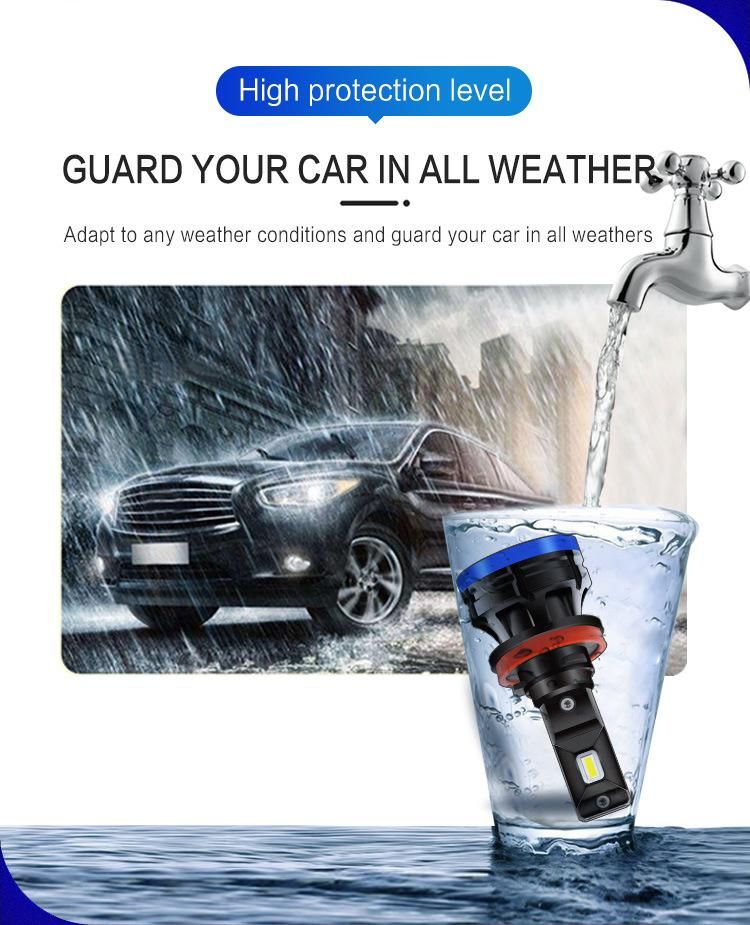 Car H4 LED Headlight Bulbs with Ce IP67 8000lm