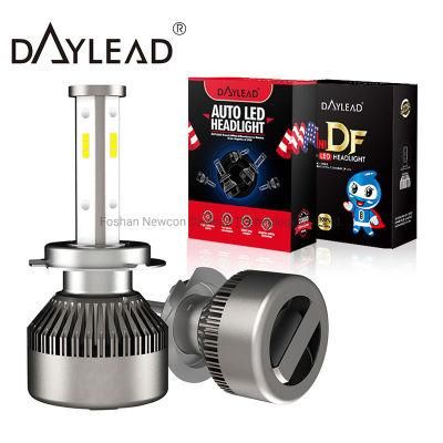 Auto Light 12V 6000K 4 Sides 8000lm H4 9005 9006 LED Headlight Bulb