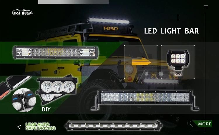 White Amber LED Light Bar for Offroad 4X4 4WD 12V 24V 7 12 39 50 Inch 120W 180W 240W 300W Dual Color Light Bar