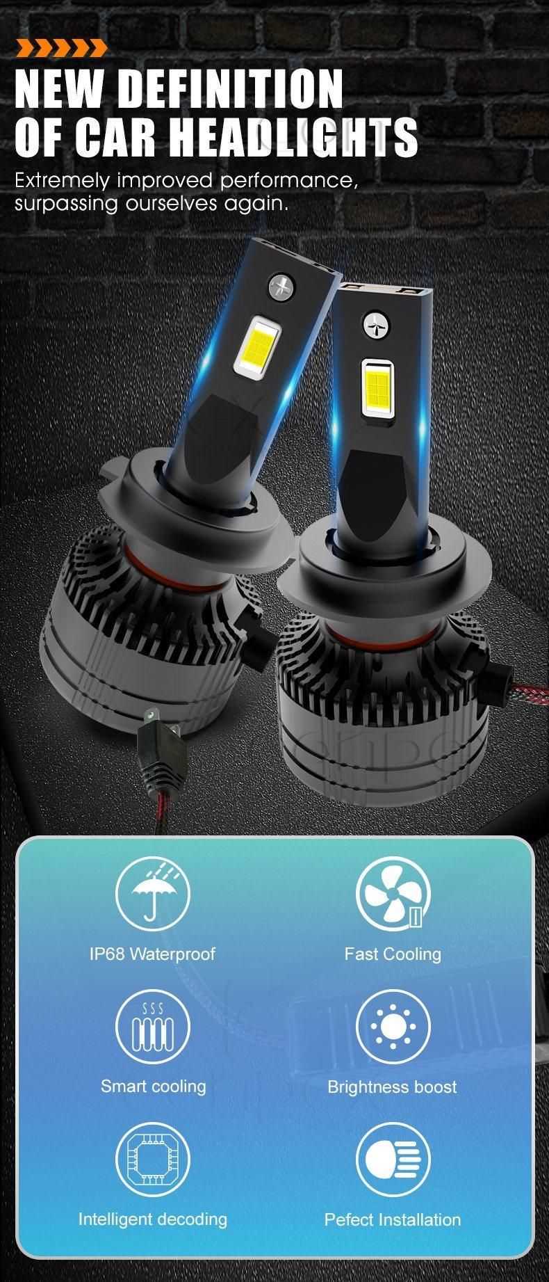Conpex Auto LED Lighting System LED Headlight 6162lm 65W Csp H1 H3 H13 H16 880 9005 9012 Car LED Head Lights