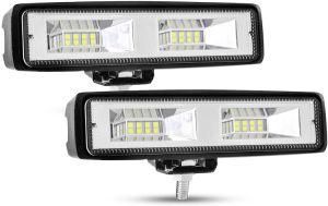 LED Pod Light Bar, 6 Inch LED Driving Lights 48W Flood off Road Light LED Fog Lights for Truck SUV ATV Boat