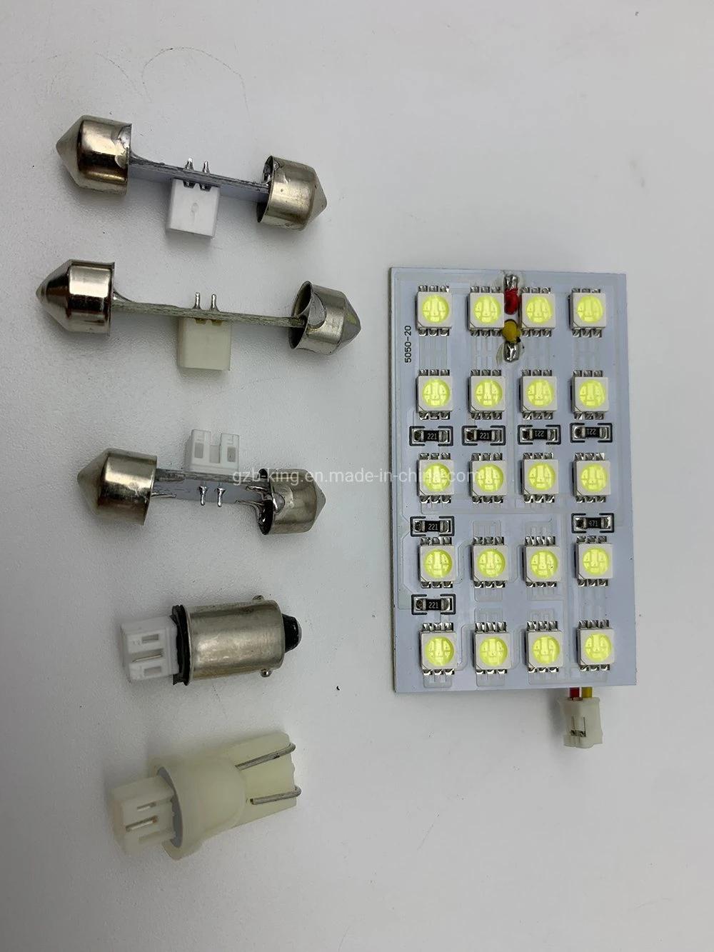 3 Year Warranty 20SMD T10 Ba9s Interior Festoon Dome LED Panel Light for Car