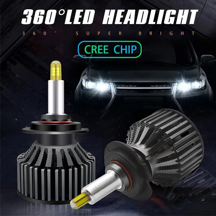 Wholesale R1t 360 Degree 80W 16000lm LED H4 H7 Headlights H1 Car Light H3 Hb4 H11 LED Lamp for Auto 12V H27 880 9006
