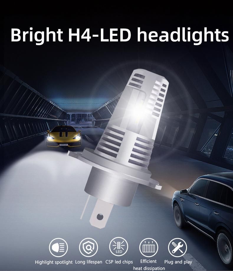 Sanvi New Arrival LED Headlights Mini H1 H4 H7 H11 9006 9006 9012 Original LED Headlamps Aftermarket Auto Car Bulb Replacement