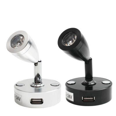 USB Charger Caravan RV Trailer Campervan Camper Yacht Marine Boat Touch Dimming LED Wall Light