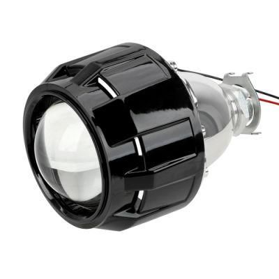 H1 LED Bulb H4 H7 Xenon HID Projector Lens Silver Black Shell 2.5 Inch Motorcycle Car Accessories