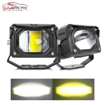 Hot Sale U9 LED Work Light 50W Yellow Low Beam with White Beam LED Laser Series Headlight LED Motorcycle Lights