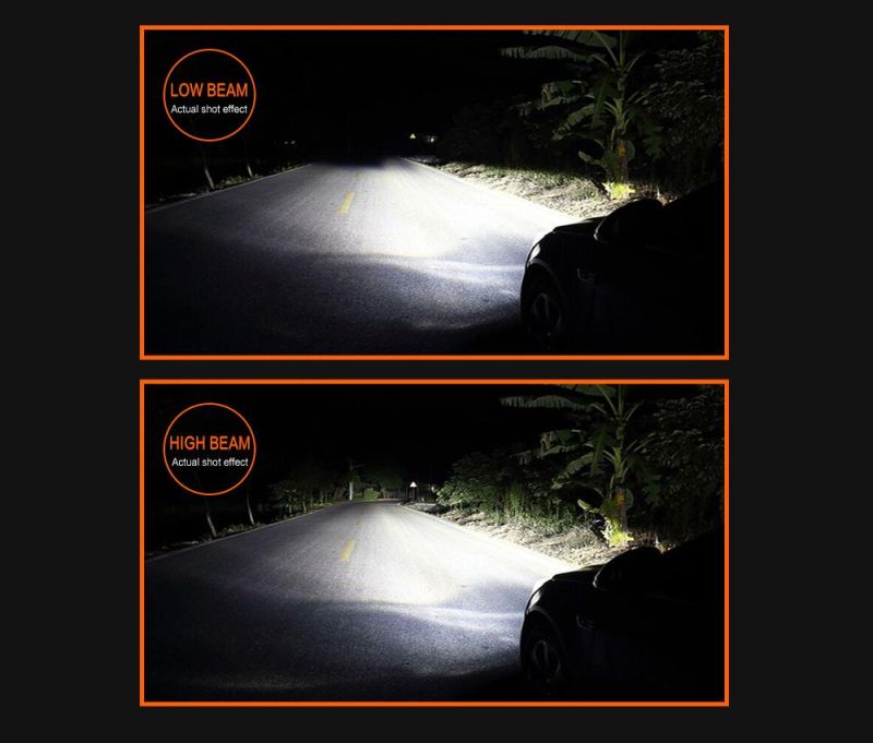 360 Degree Adjustable Socket Mini H4 All in One Car LED Headlight Bulb