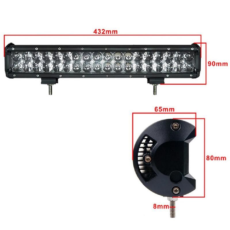 4D Projector LED Light Bar 108W 24V Automobile Lighting Bar